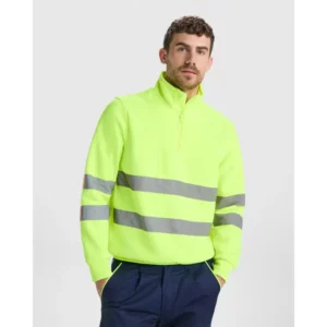 Sudadera Roly HV9314, vista frontal con persona