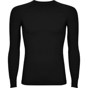 Camiseta térmica para hombre Roly PRIME, color negro