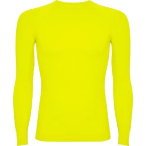 Camiseta térmica para hombre Roly PRIME, color amarillo flúor