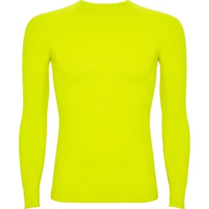 Camiseta térmica para hombre Roly PRIME, color lima punch