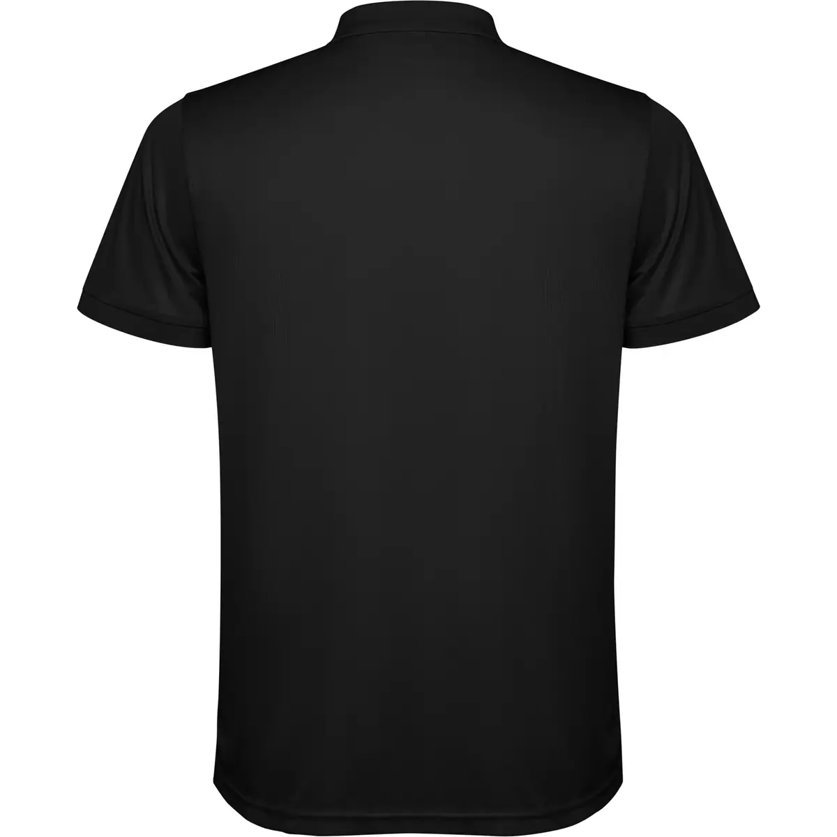 Polo técnico reciclado hombre Roly TORMO 12 Polo Roly TORMO en negro, vista trasera