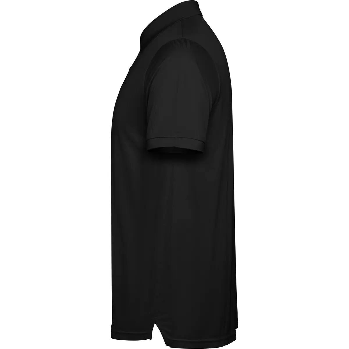 Polo técnico reciclado hombre Roly TORMO 10 Polo Roly TORMO en negro, vista lateral