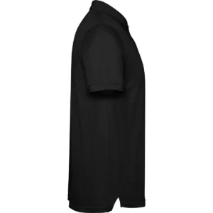 Polo Roly TORMO en negro, vista lateral opuesta