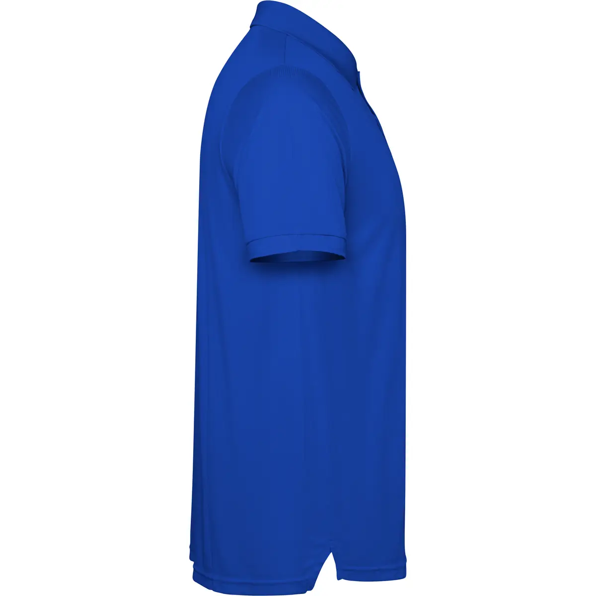 Polo técnico reciclado hombre Roly TORMO 15 Polo Roly TORMO en azul royal, vista lateral opuesta