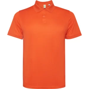 Polo Roly TORMO en naranja fuego, vista frontal
