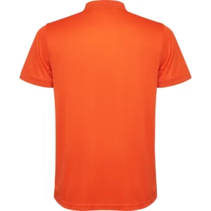 Polo Roly TORMO en naranja fuego, vista trasera