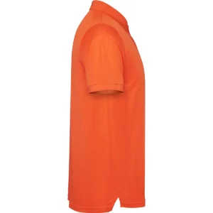 Polo Roly TORMO en naranja fuego, vista lateral opuesta