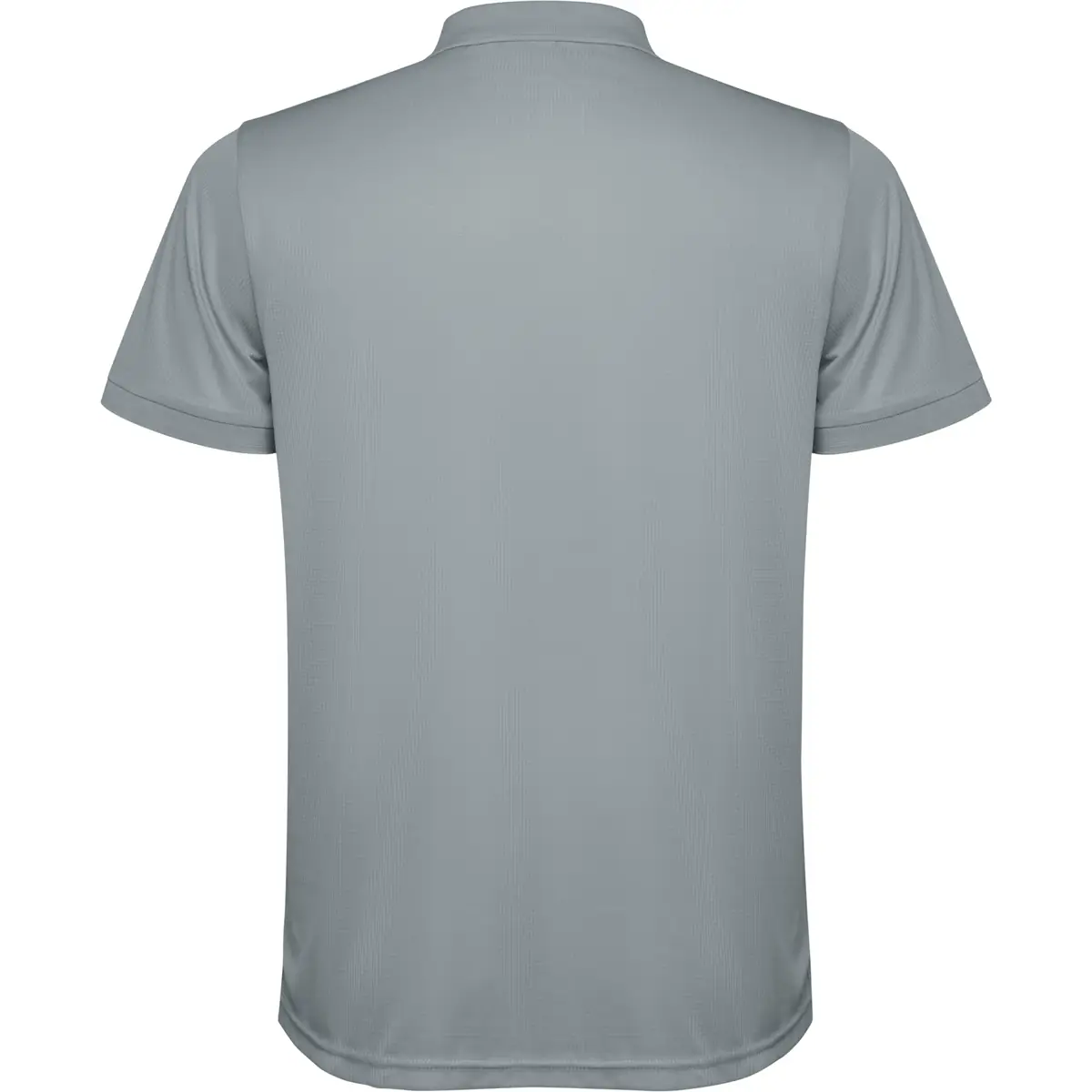 Polo técnico reciclado hombre Roly TORMO 28 Polo Roly TORMO en gris, vista trasera