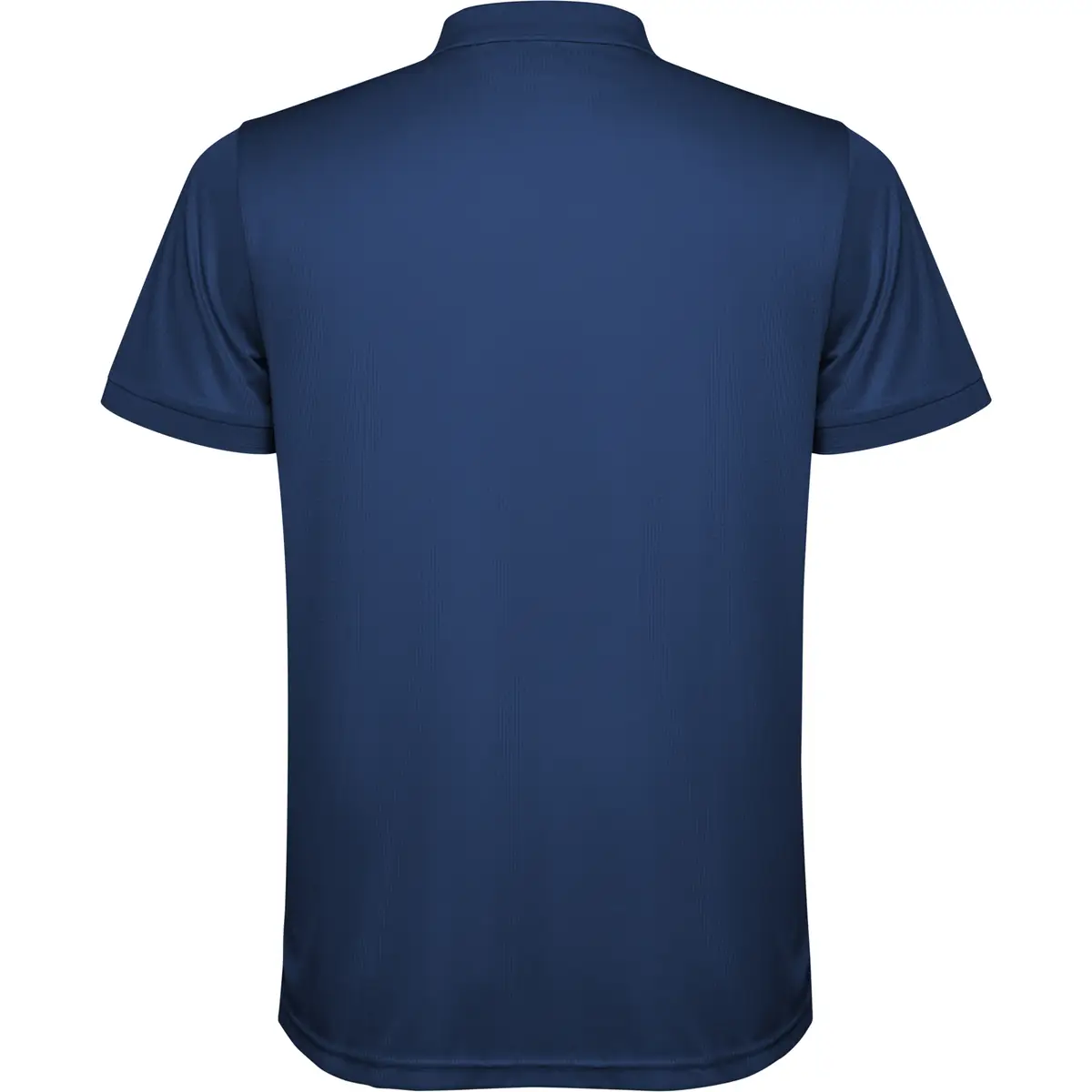Polo técnico reciclado hombre Roly TORMO 32 Polo Roly TORMO en azul marino, vista trasera