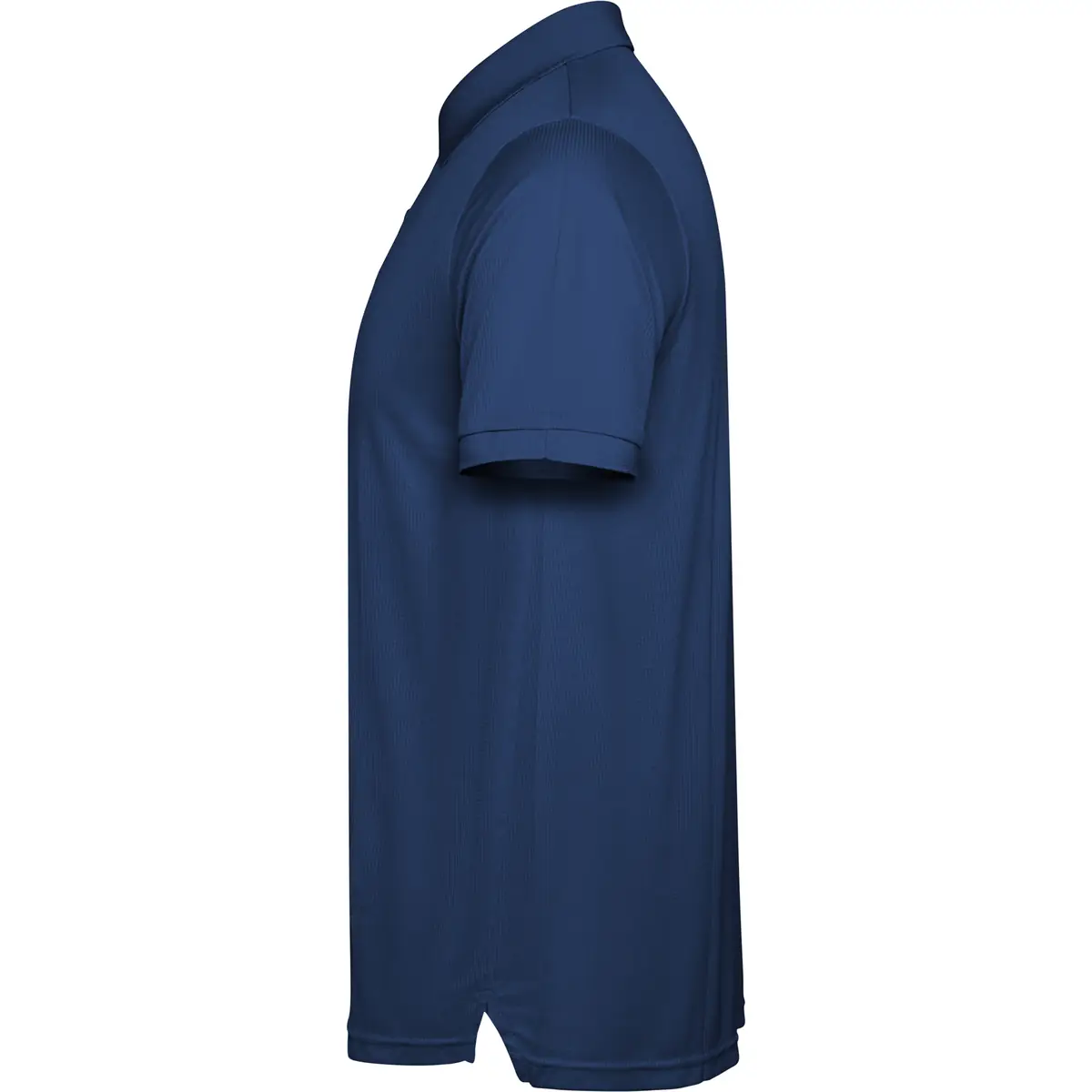 Polo técnico reciclado hombre Roly TORMO 30 Polo Roly TORMO en azul marino, vista lateral