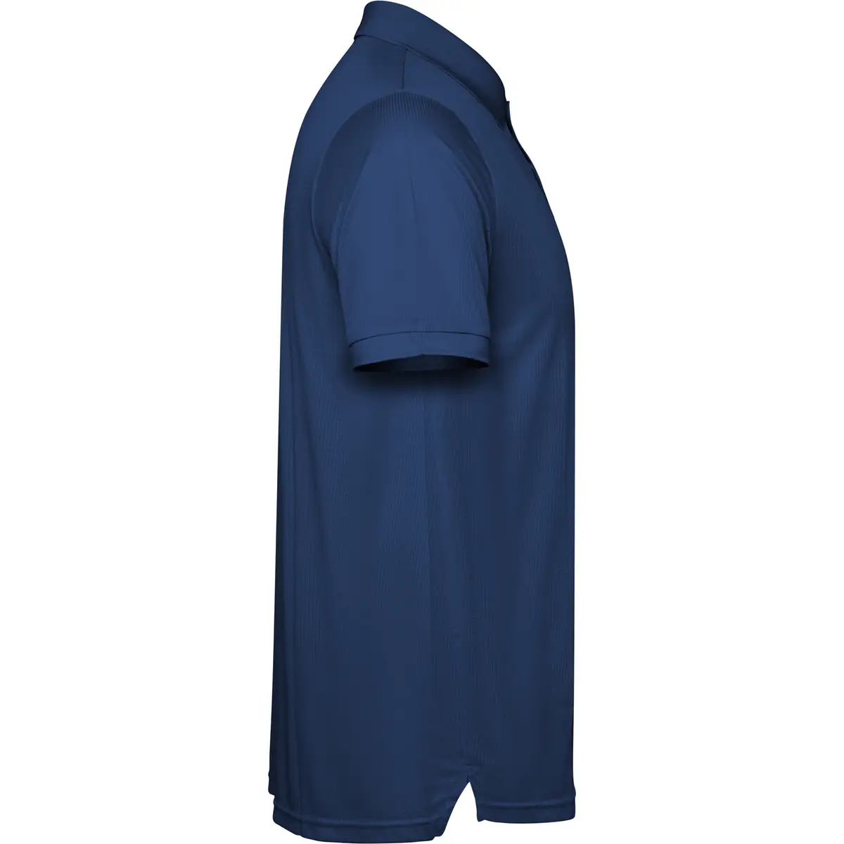 Polo técnico reciclado hombre Roly TORMO 31 Polo Roly TORMO en azul marino, vista lateral opuesta