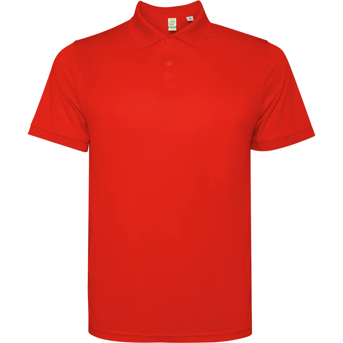 Polo técnico reciclado hombre Roly TORMO 33 Polo Roly TORMO en rojo, vista frontal