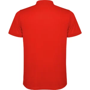 Polo Roly TORMO en rojo, vista trasera
