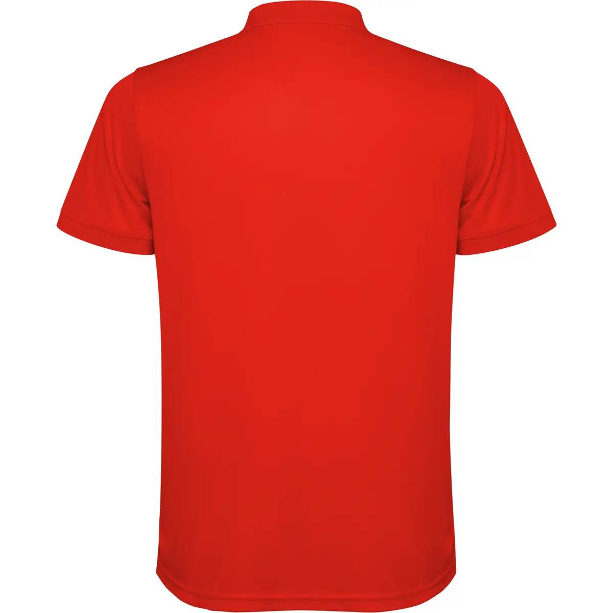 Polo técnico reciclado hombre Roly TORMO 36 Polo Roly TORMO en rojo, vista trasera