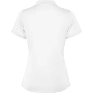 Polo Roly TORMO WOMAN en blanco, vista trasera