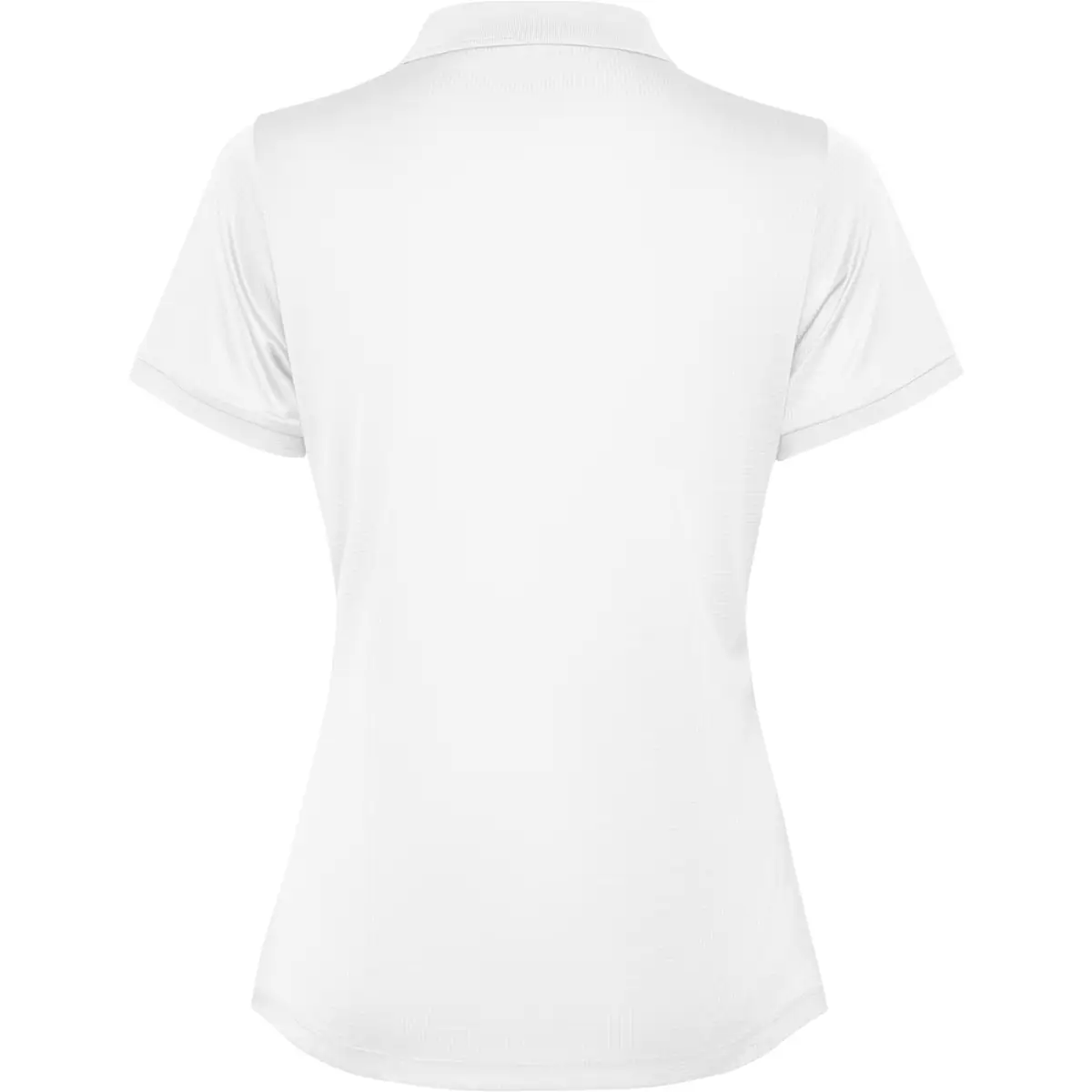 Polo técnico reciclado mujer Roly TORMO WOMAN 6 Polo Roly TORMO WOMAN en blanco, vista trasera