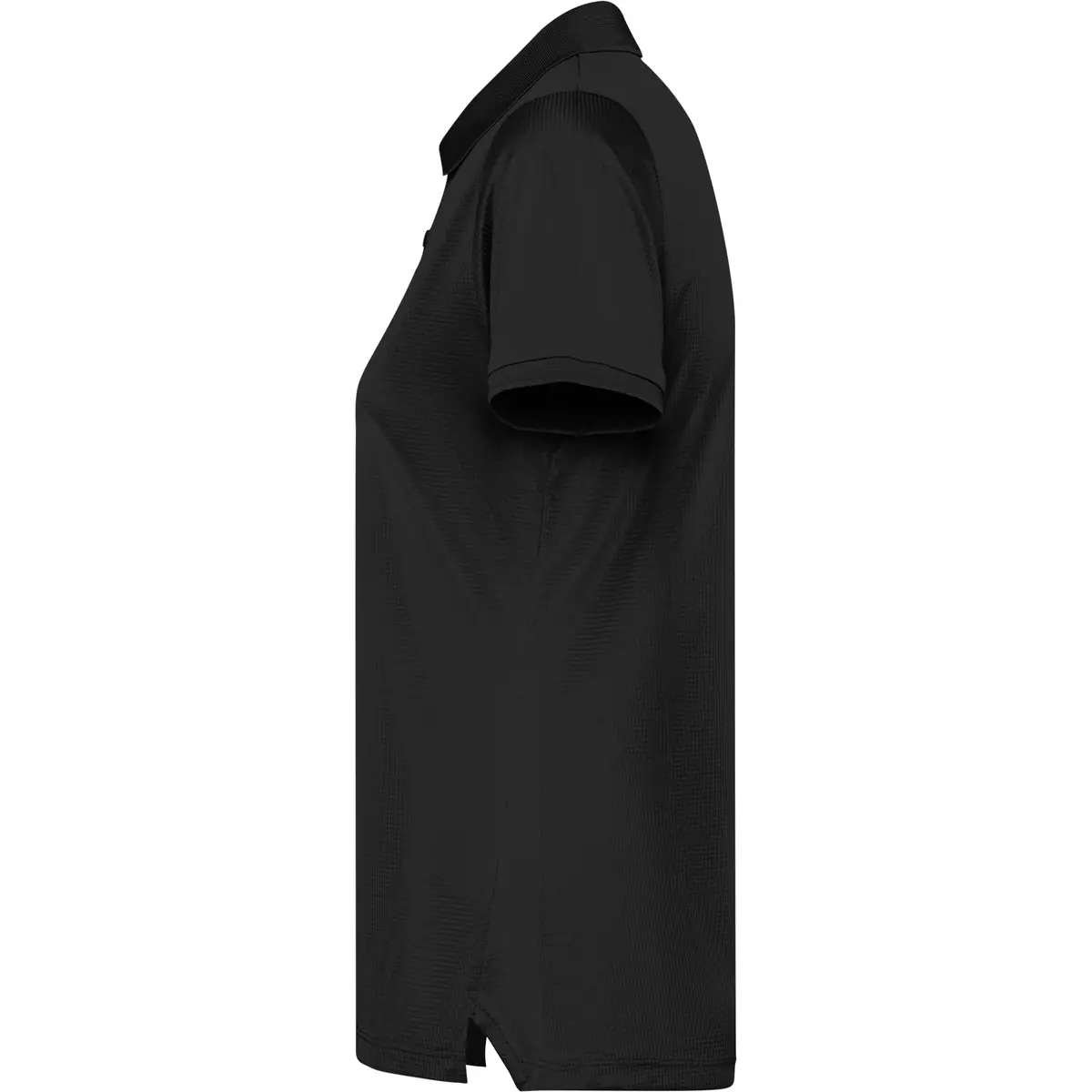 Polo técnico reciclado mujer Roly TORMO WOMAN 10 Polo Roly TORMO WOMAN en negro, vista lateral