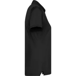 Polo Roly TORMO WOMAN en negro, vista lateral opuesta