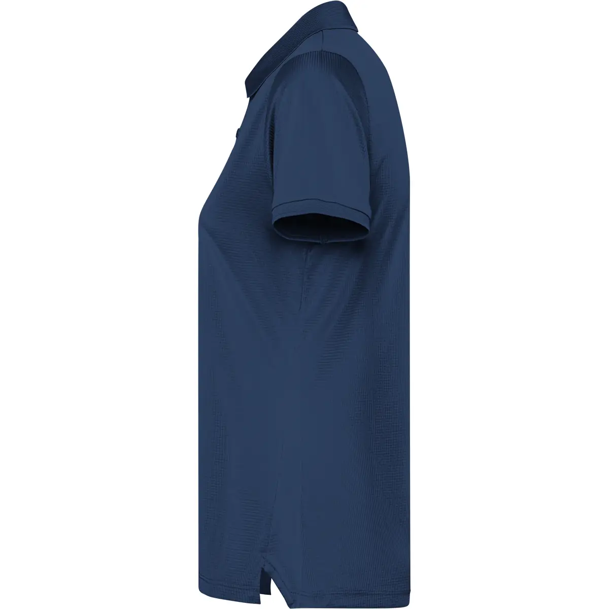 Polo técnico reciclado mujer Roly TORMO WOMAN 30 Polo Roly TORMO WOMAN en azul marino, vista lateral