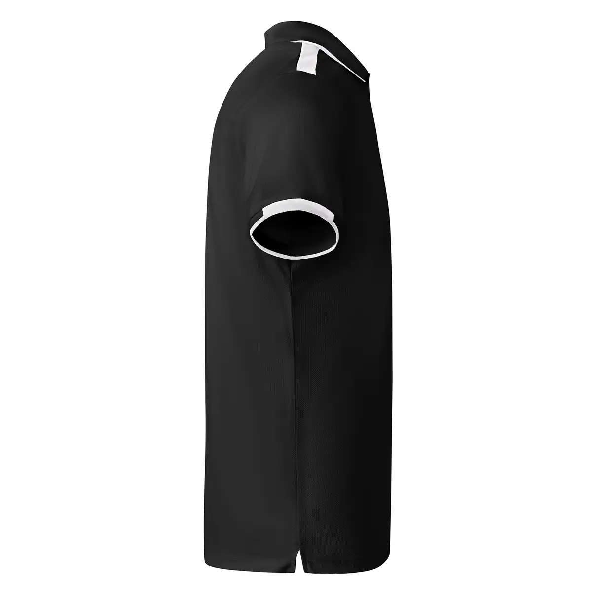 Polo técnico bicolor Roly TAMIL 9 Polo Roly TAMIL en negro y blanco, vista lateral opuesta