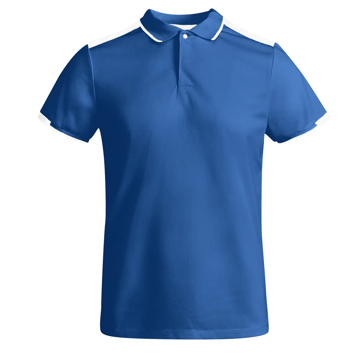 Polo técnico bicolor Roly TAMIL 11 Polo Roly TAMIL en azul royal y blanco, vista frontal