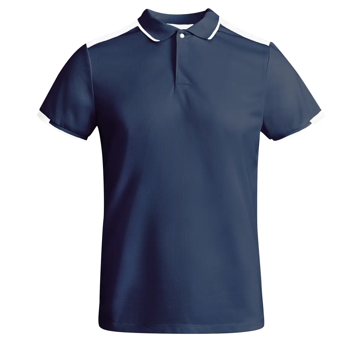 Polo técnico bicolor Roly TAMIL 15 Polo Roly TAMIL en azul marino y blanco, vista frontal