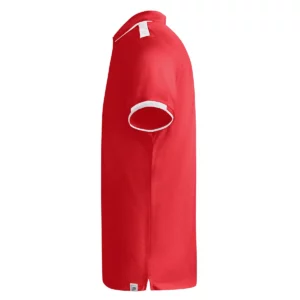 Polo Roly TAMIL en rojo y blanco, vista lateral