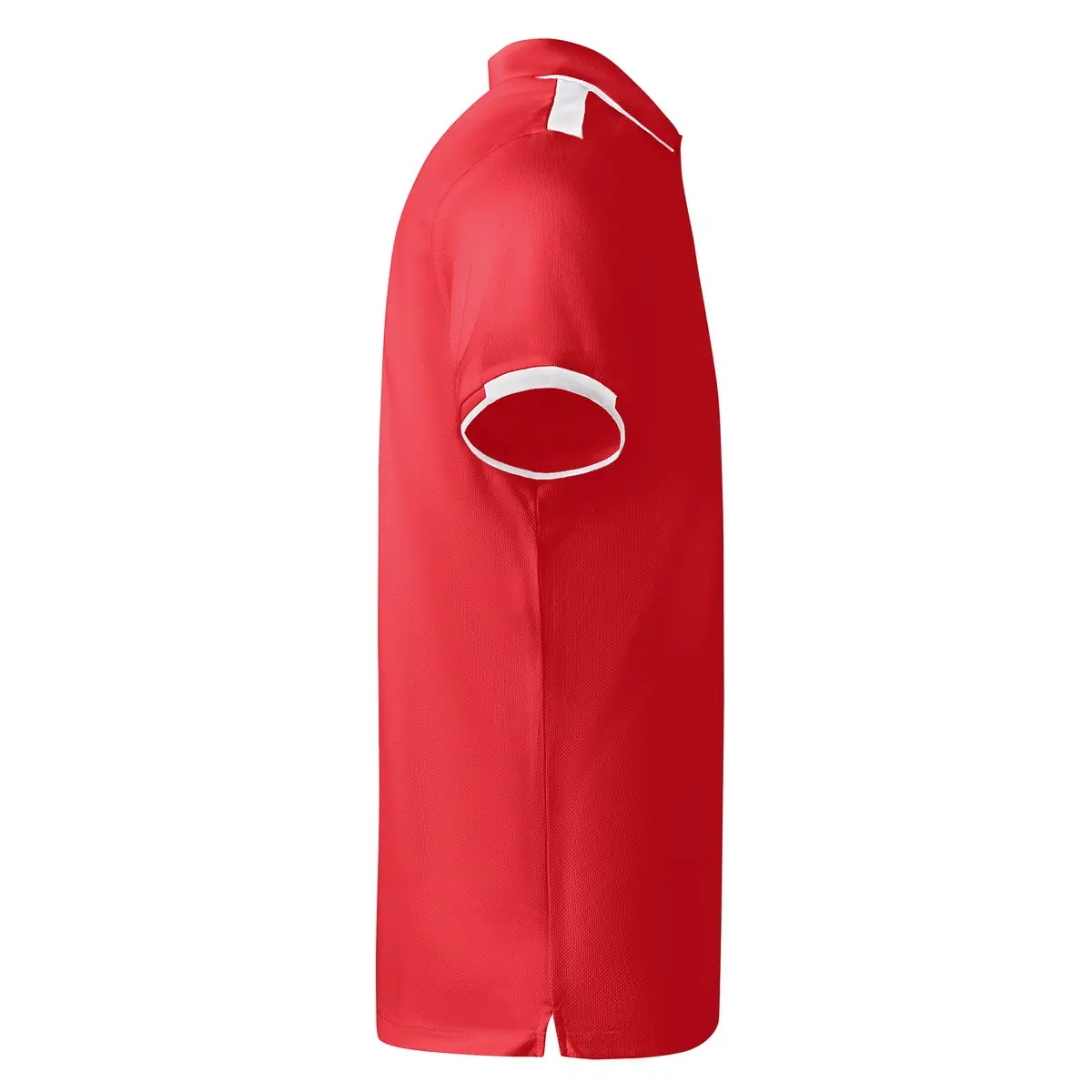 Polo técnico bicolor Roly TAMIL 21 Polo Roly TAMIL en rojo y blanco, vista lateral opuesta