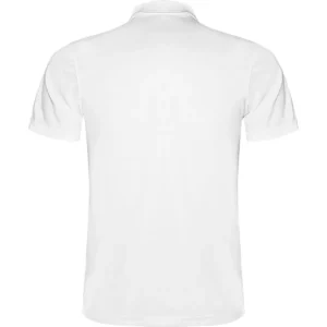 Polo Roly MONZHA en blanco, vista trasera