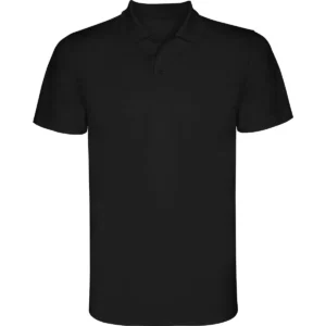 Polo Roly MONZHA en negro, vista frontal