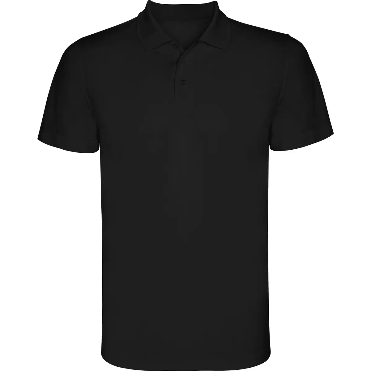 Polo técnico transpirable Roly MONZHA 10 Polo Roly MONZHA en negro, vista frontal