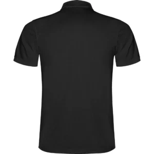 Polo Roly MONZHA en negro, vista trasera