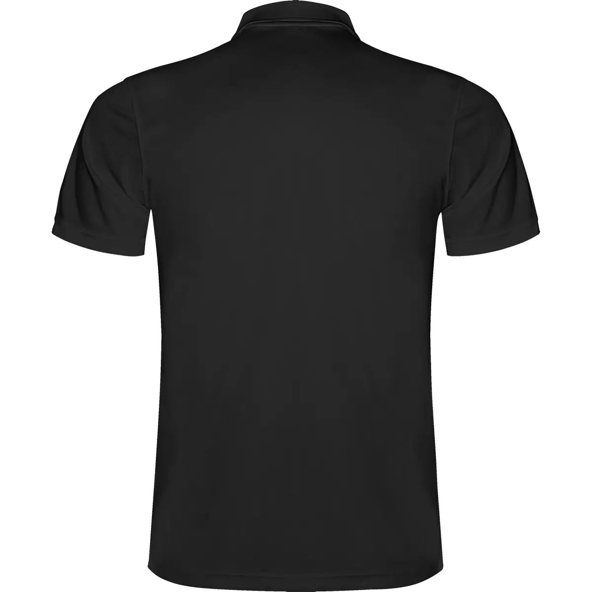 Polo técnico transpirable Roly MONZHA 13 Polo Roly MONZHA en negro, vista trasera