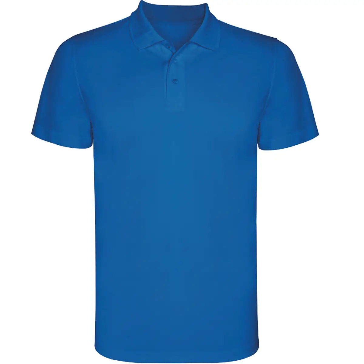 Polo técnico transpirable Roly MONZHA 14 Polo Roly MONZHA en azul royal, vista frontal