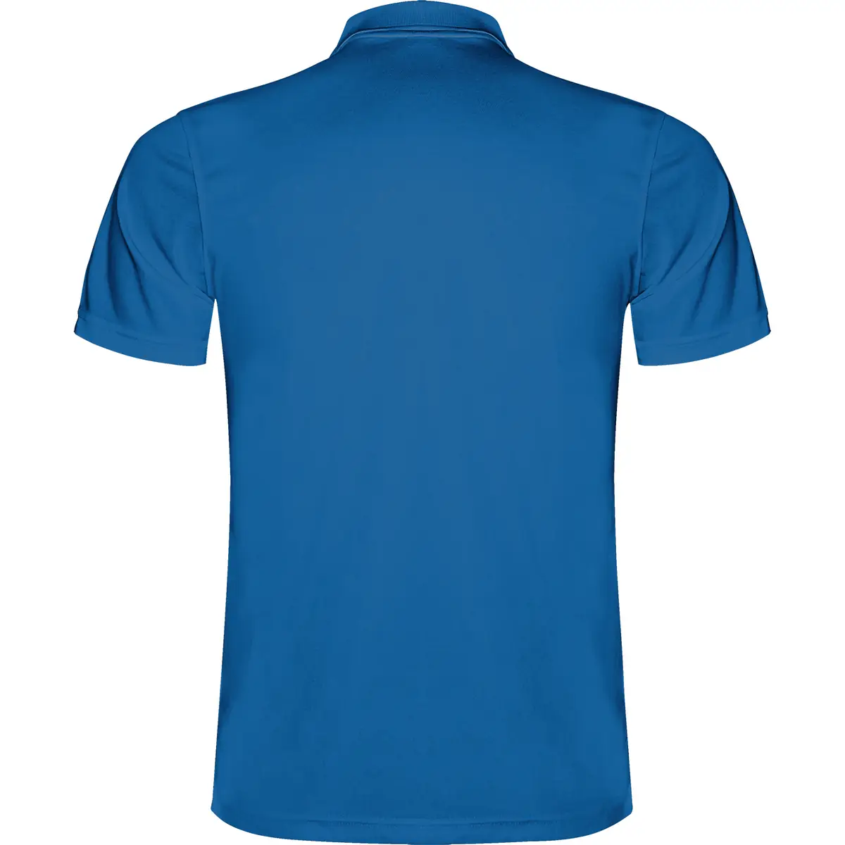 Polo técnico transpirable Roly MONZHA 17 Polo Roly MONZHA en azul royal, vista trasera