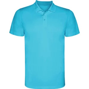 Polo Roly MONZHA en turquesa, vista frontal