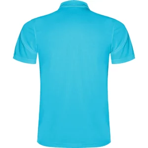 Polo Roly MONZHA en turquesa, vista trasera