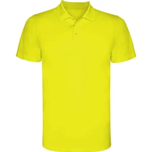 Polo Roly MONZHA en amarillo flúor, vista frontal