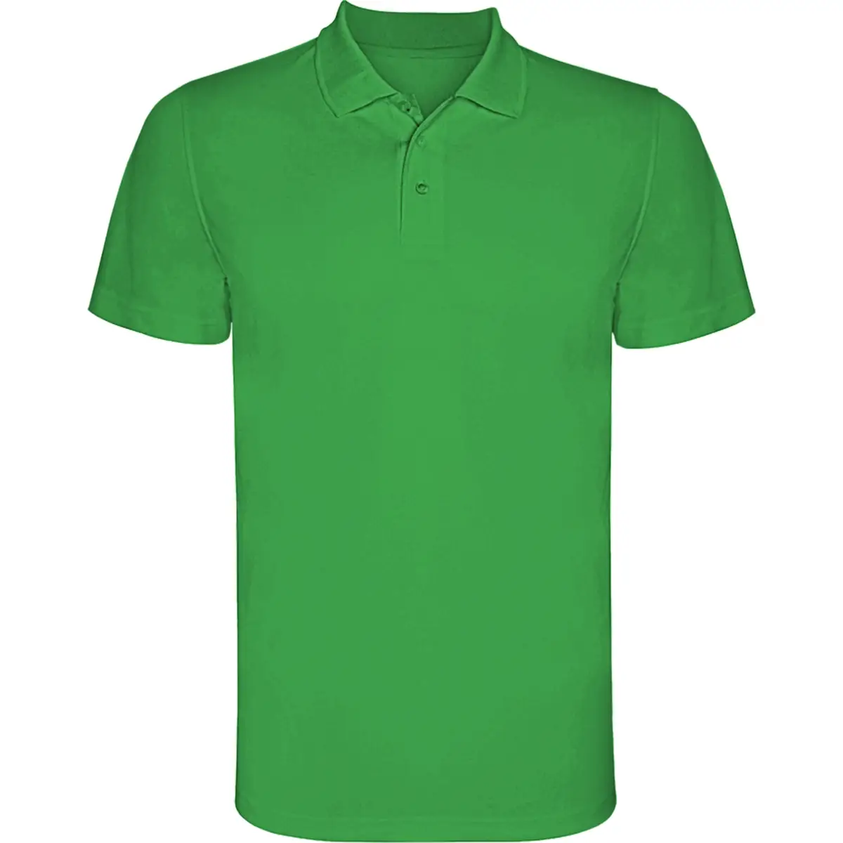Polo técnico transpirable Roly MONZHA 38 Polo Roly MONZHA en verde helecho, vista frontal