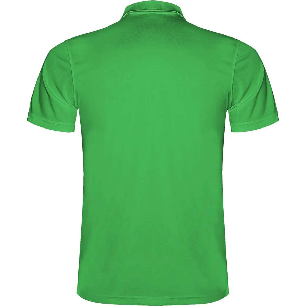 Polo técnico transpirable Roly MONZHA 41 Polo Roly MONZHA en verde helecho, vista trasera