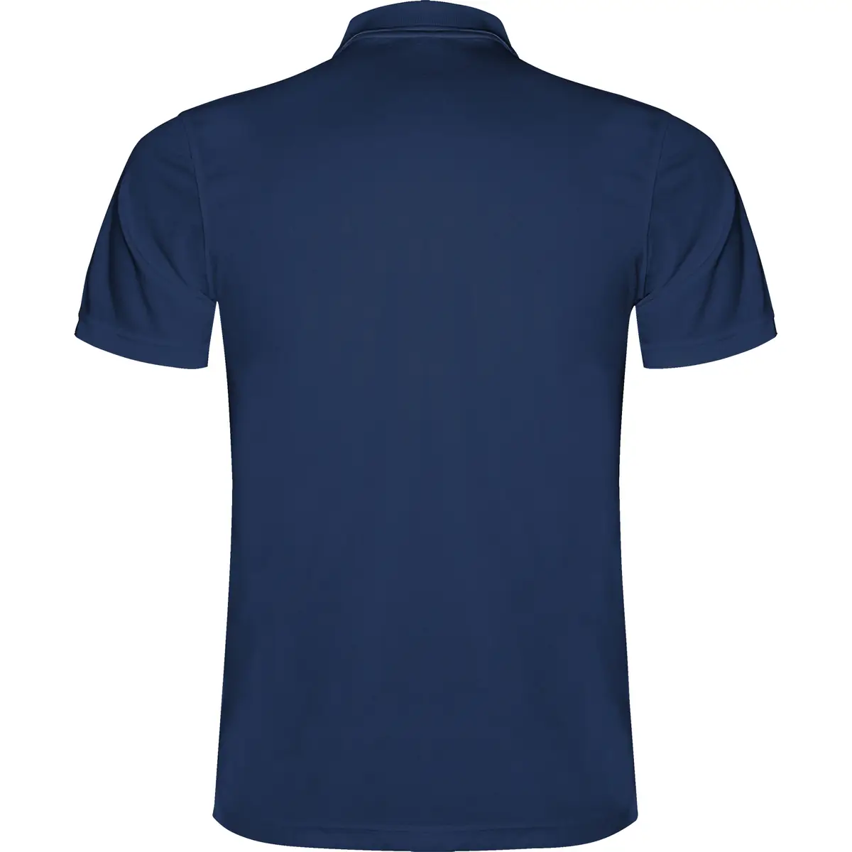 Polo técnico transpirable Roly MONZHA 49 Polo Roly MONZHA en azul marino, vista trasera