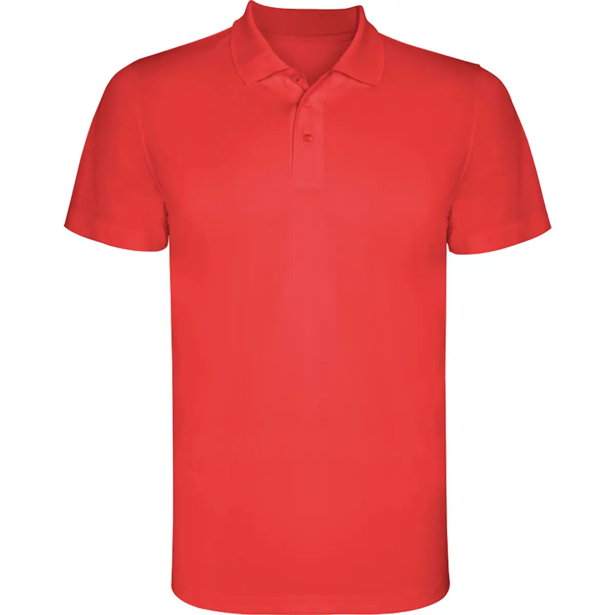 Polo técnico transpirable Roly MONZHA 50 Polo Roly MONZHA en rojo, vista frontal