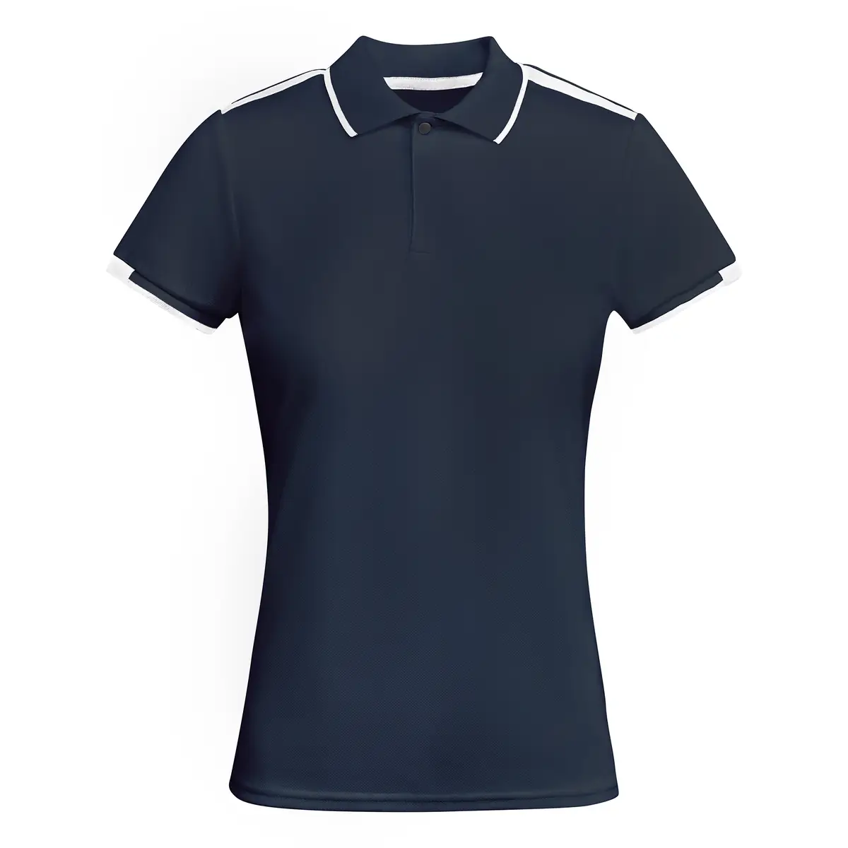 Polo técnico bicolor mujer Roly TAMIL WOMAN 15 Polo Roly TAMIL WOMAN en azul marino y blanco, vista frontal