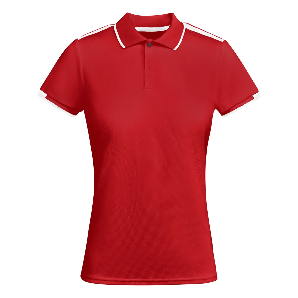Polo técnico bicolor mujer Roly TAMIL WOMAN 19 Polo Roly TAMIL WOMAN en rojo y blanco, vista frontal