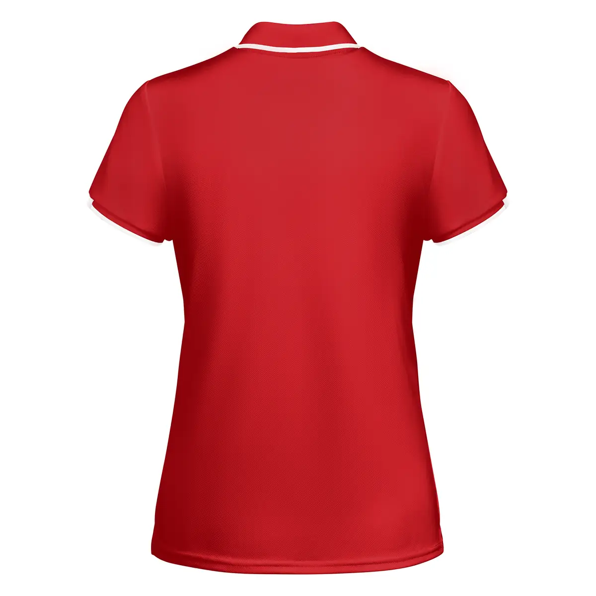 Polo técnico bicolor mujer Roly TAMIL WOMAN 22 Polo Roly TAMIL WOMAN en rojo y blanco, vista trasera