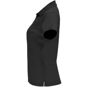Polo Roly MONZHA WOMAN en negro, vista lateral