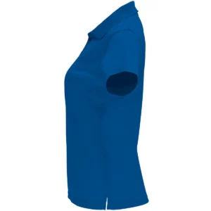 Polo Roly MONZHA WOMAN en azul royal, vista lateral