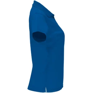 Polo Roly MONZHA WOMAN en azul royal, vista lateral opuesta