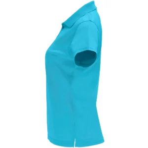 Polo Roly MONZHA WOMAN en turquesa, vista lateral