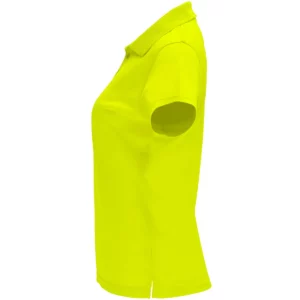 Polo Roly MONZHA WOMAN en amarillo flúor, vista lateral